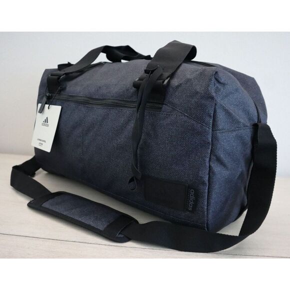 Adidas 5158409 Unisex Twill Black Lounge Duffel Bag w/Ventilated Shoe Pocket - Picture 9 of 12